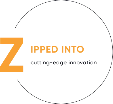 Zipped into