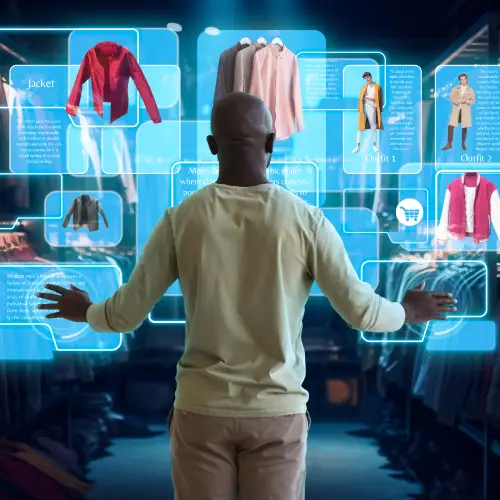 Location-based AR spots finder app for shopping mall