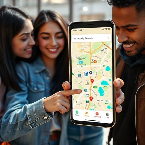 Mobile App to Find Nearby Activity Centers